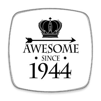 Born in 1944 - Fantastic since 1944 - Square fridge magnet - white - Front