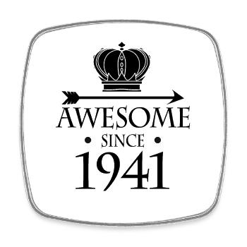 Born in 1941 - Fantastic since 1941 - Square fridge magnet - white - Front