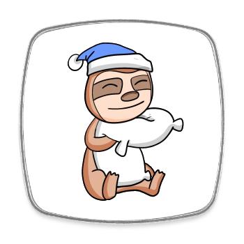 Sloth Baby - Square fridge magnet - white - Front