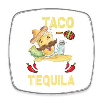 Taco About Tequila Taco Tuesday - Square fridge magnet - white - Front