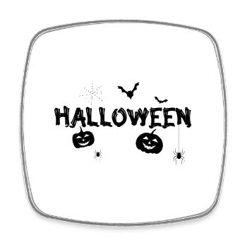 Halloween - Viereckiger Kühlschrankmagnet - Weiß - Vorne