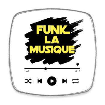 Funk la Musique - Magnet carré - blanc - Devant