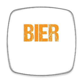 Bier Bierspruch Gib mir Bier und keine Ratschlage - Viereckiger Kühlschrankmagnet - Weiß - Vorne