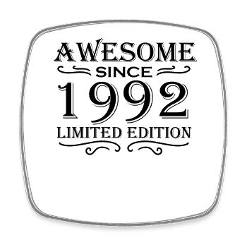 1992 - Jahrgang 1992 - Fantastisch seit 1992 - Viereckiger Kühlschrankmagnet - Weiß - Vorne