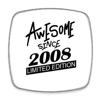 2008 - Jahrgang 2008 - Fantastisch seit 2008 - Viereckiger Kühlschrankmagnet - Weiß - Vorne