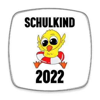Schuldkind Einschulung 2022 - Viereckiger Kühlschrankmagnet - Weiß - Vorne