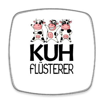 Kuh Kühe - Viereckiger Kühlschrankmagnet - Weiß - Vorne