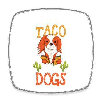 Let’s Taco' Bout Cavalier King Charles Épagneul - Magnet carré - blanc - Devant