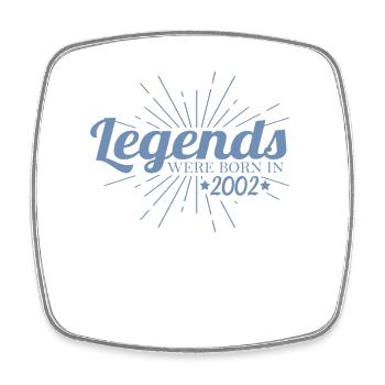 Des légendes sont nées en 2002 Anniversaire Rétro - Magnet carré - blanc - Devant
