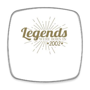 Des légendes sont nées en 2002 Anniversaire Rétro - Magnet carré - blanc - Devant