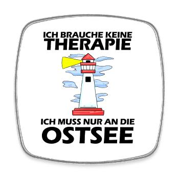 Ostsee Urlaub - Viereckiger Kühlschrankmagnet - Weiß - Vorne