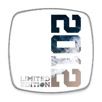 14. GEBURTSTAG LIMITED EDITION 2012 - Viereckiger Kühlschrankmagnet - Weiß - Vorne