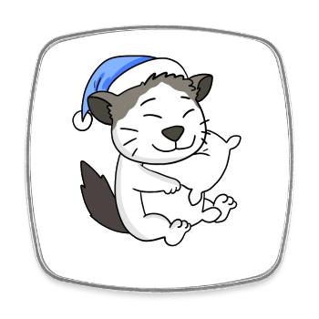 Cat cat breed Ragdoll - Square fridge magnet - white - Front