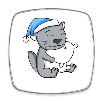 British Shorthair - Square fridge magnet - white - Front
