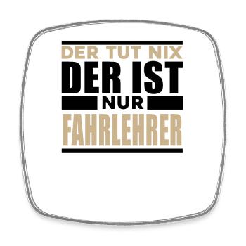 Fahrlehrer - Viereckiger Kühlschrankmagnet - Weiß - Vorne