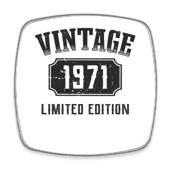 51 ans 51e anniversaire Édition limitée 1971 - Magnet carré - blanc - Devant
