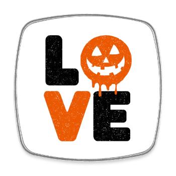 Halloween Love Funny Saying Sayings - Square fridge magnet - white - Front