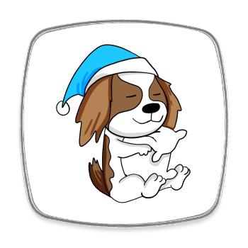 Hund Hunderasse Charles Spaniel - Viereckiger Kühlschrankmagnet - Weiß - Vorne