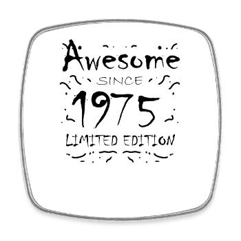 1975 - Born 1975 - Square fridge magnet - white - Front