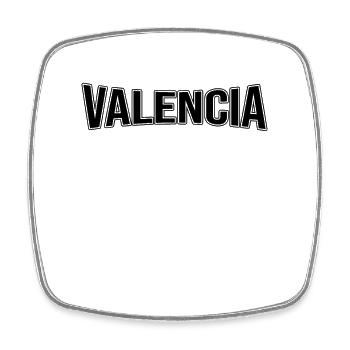 Valencia - Square fridge magnet - white - Front