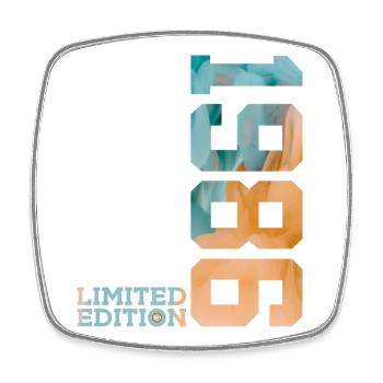 40E ANNIVERSAIRE ÉDITION LIMITÉE 1986 - Magnet carré - blanc - Devant