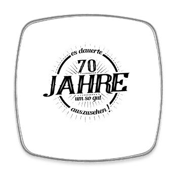 70. Geburtstag es dauerte 70 Jahre so gut - Viereckiger Kühlschrankmagnet - Weiß - Vorne