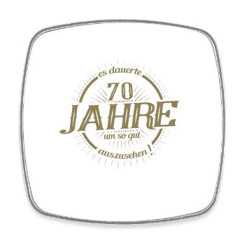 70. Geburtstag es dauerte 70 Jahre so gut - Viereckiger Kühlschrankmagnet - Weiß - Vorne