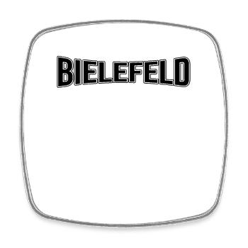 Bielefeld - Viereckiger Kühlschrankmagnet - Weiß - Vorne