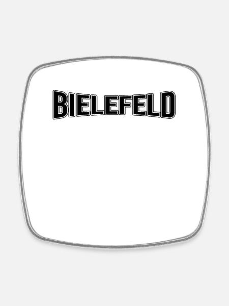 Bielefeld - Viereckiger Kühlschrankmagnet - Weiß