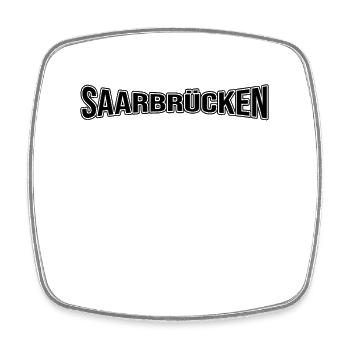 Saarbrücken - Square fridge magnet - white - Front
