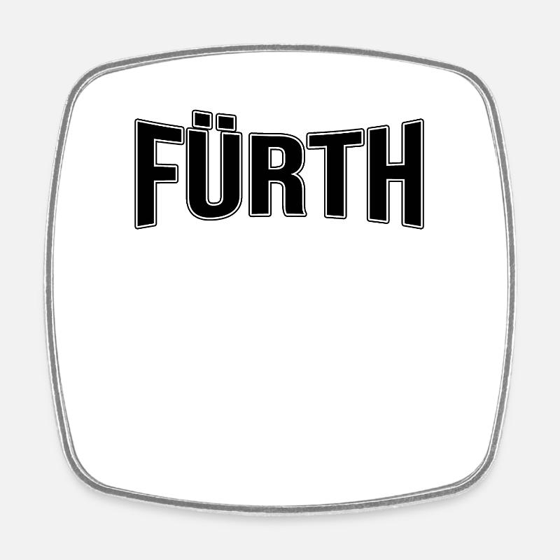 Fürth - Viereckiger Kühlschrankmagnet - Weiß