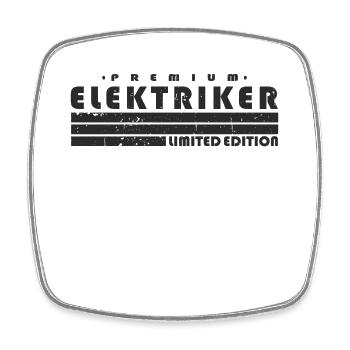 Elektriker Limited Edition Elektriker - Viereckiger Kühlschrankmagnet - Weiß - Vorne