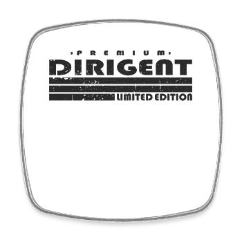 Dirigent Limited Edition Lustiges Dirigenten - Viereckiger Kühlschrankmagnet - Weiß - Vorne