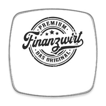 Finanzwirt Original Lustiges Finanzwirten - Viereckiger Kühlschrankmagnet - Weiß - Vorne