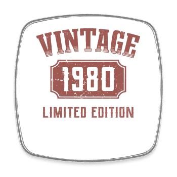 42 ans Édition Limitée 42ème anniversaire 1980 - Magnet carré - blanc - Devant