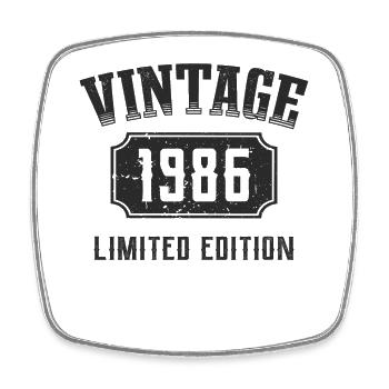36 ans Édition Limitée 36ème anniversaire 1986 - Magnet carré - blanc - Devant