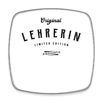 Lehrerin Limited Edition Schule Lustiges Lehrer - Viereckiger Kühlschrankmagnet - Weiß - Vorne