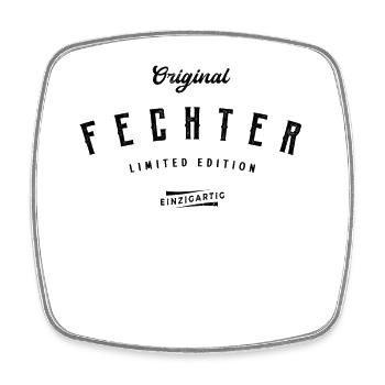 Fechter Limited Edition Fechten Fechtsport - Viereckiger Kühlschrankmagnet - Weiß - Vorne