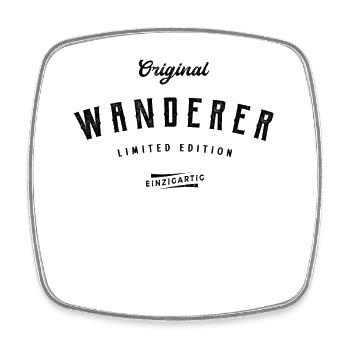 Wandern Limited Edition Lustiges - Viereckiger Kühlschrankmagnet - Weiß - Vorne