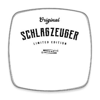 Schlagzeuger Limited Edition Drummer Schlagzeug - Viereckiger Kühlschrankmagnet - Weiß - Vorne