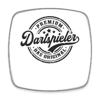 Darts Original Dartspieler Lustiges Dart - Viereckiger Kühlschrankmagnet - Weiß - Vorne