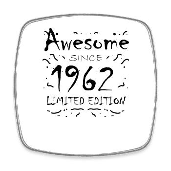 Fantastic since 1962 - born in 1962 - Square fridge magnet - white - Front