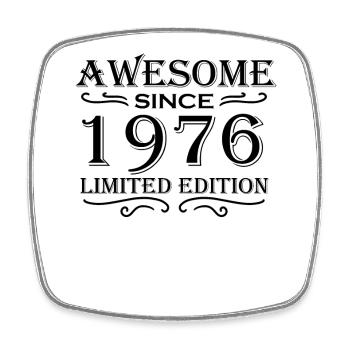 1976 - Born 1976 - Square fridge magnet - white - Front