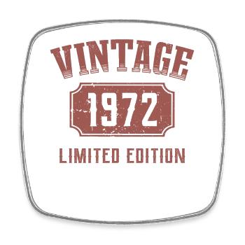 50 ans 50e anniversaire Édition limitée 1972 - Magnet carré - blanc - Devant