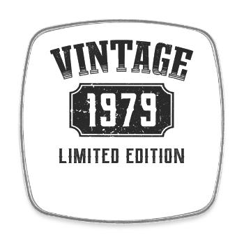 43 Jahre 43. Geburtstag Limited Edition 1979 - Viereckiger Kühlschrankmagnet - Weiß - Vorne