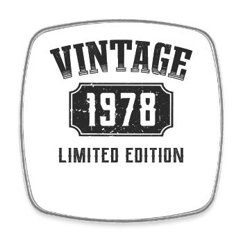 44 Jahre 44. Geburtstag Limited Edition 1978 - Viereckiger Kühlschrankmagnet - Weiß - Vorne