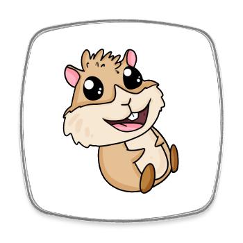 Guinea pig - Square fridge magnet - white - Front