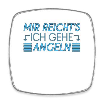 Angeln Spruch - Viereckiger Kühlschrankmagnet - Weiß - Vorne