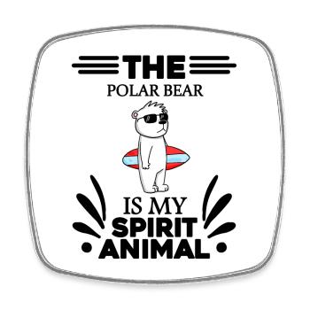 Ours polaire Ours polaire Ours polaire - Magnet carré - blanc - Devant