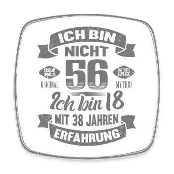 56. Geburtstag Männer Frauen Lustig 56 Jahre - Viereckiger Kühlschrankmagnet - Weiß - Vorne
